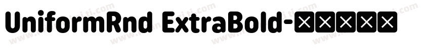 UniformRnd ExtraBold字体转换